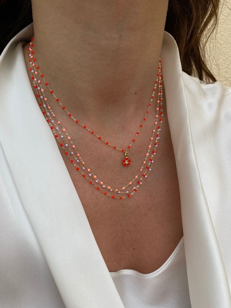 Giselle Necklace - Coral