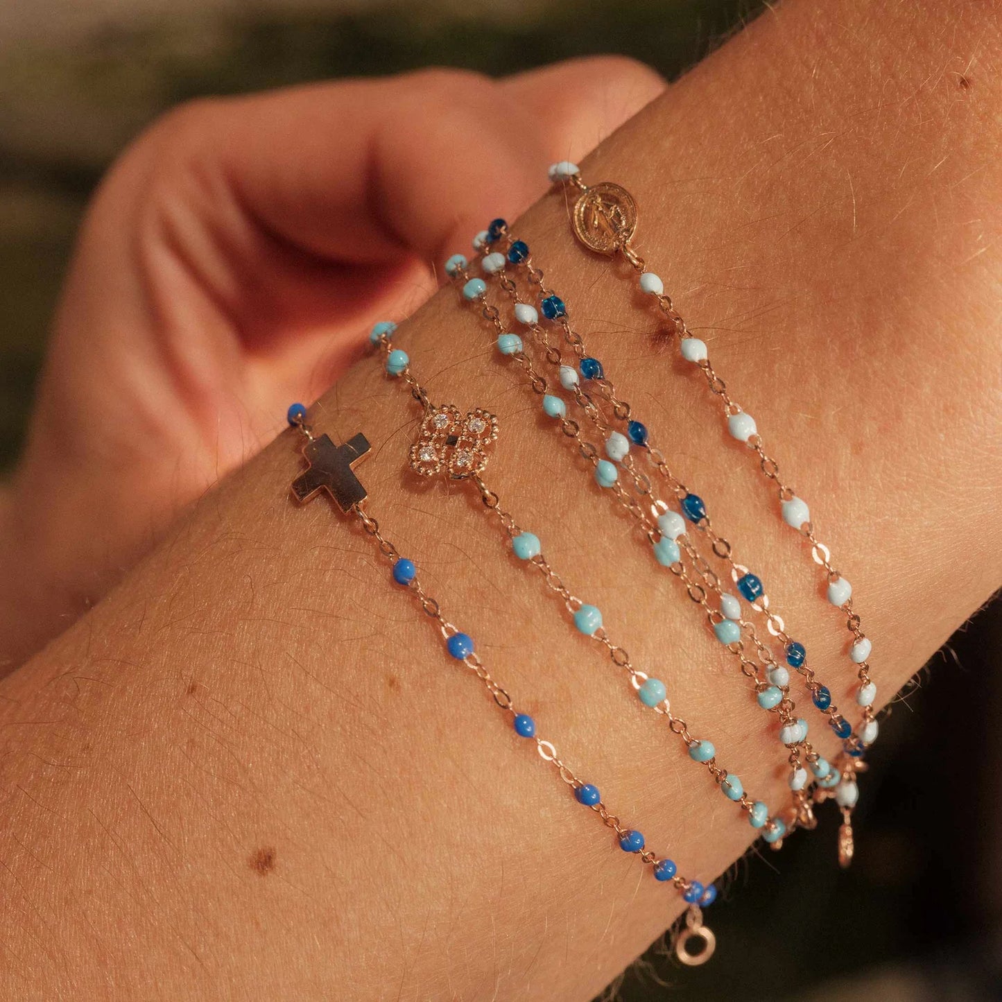 Color Me Happy Bracelet- Baby Blue