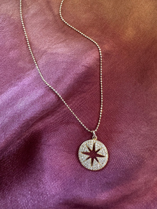 On My Journey Compass Necklace