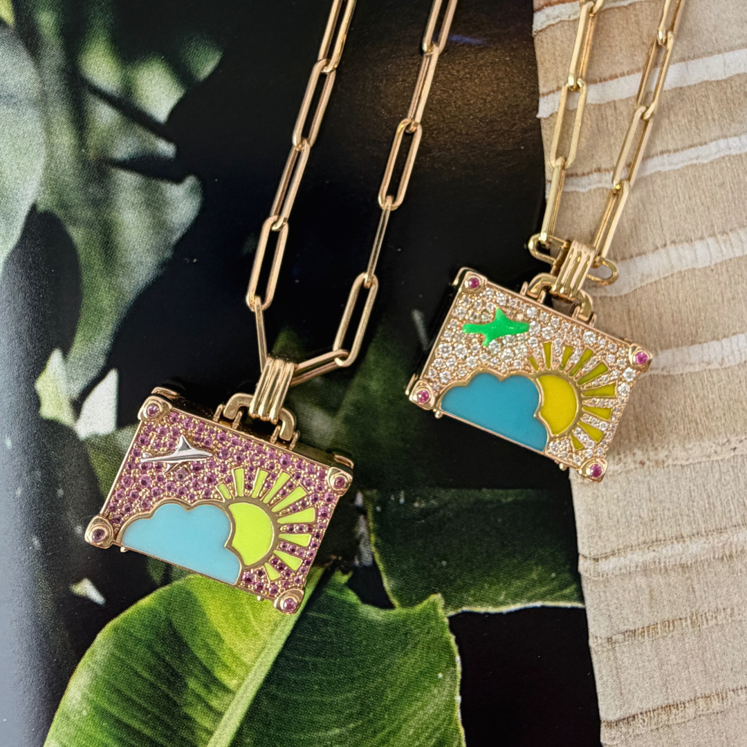 Cotton Candy Skies Trunk Necklace