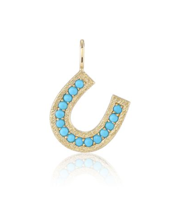 The Felicity Horseshoe Charm in Turquoise