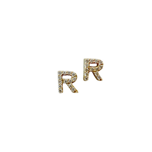 Essential Letter Studs - R