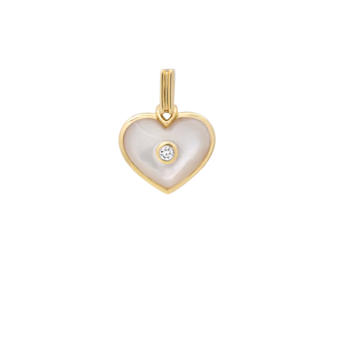 Mini Love Pendant in Mother of Pearl