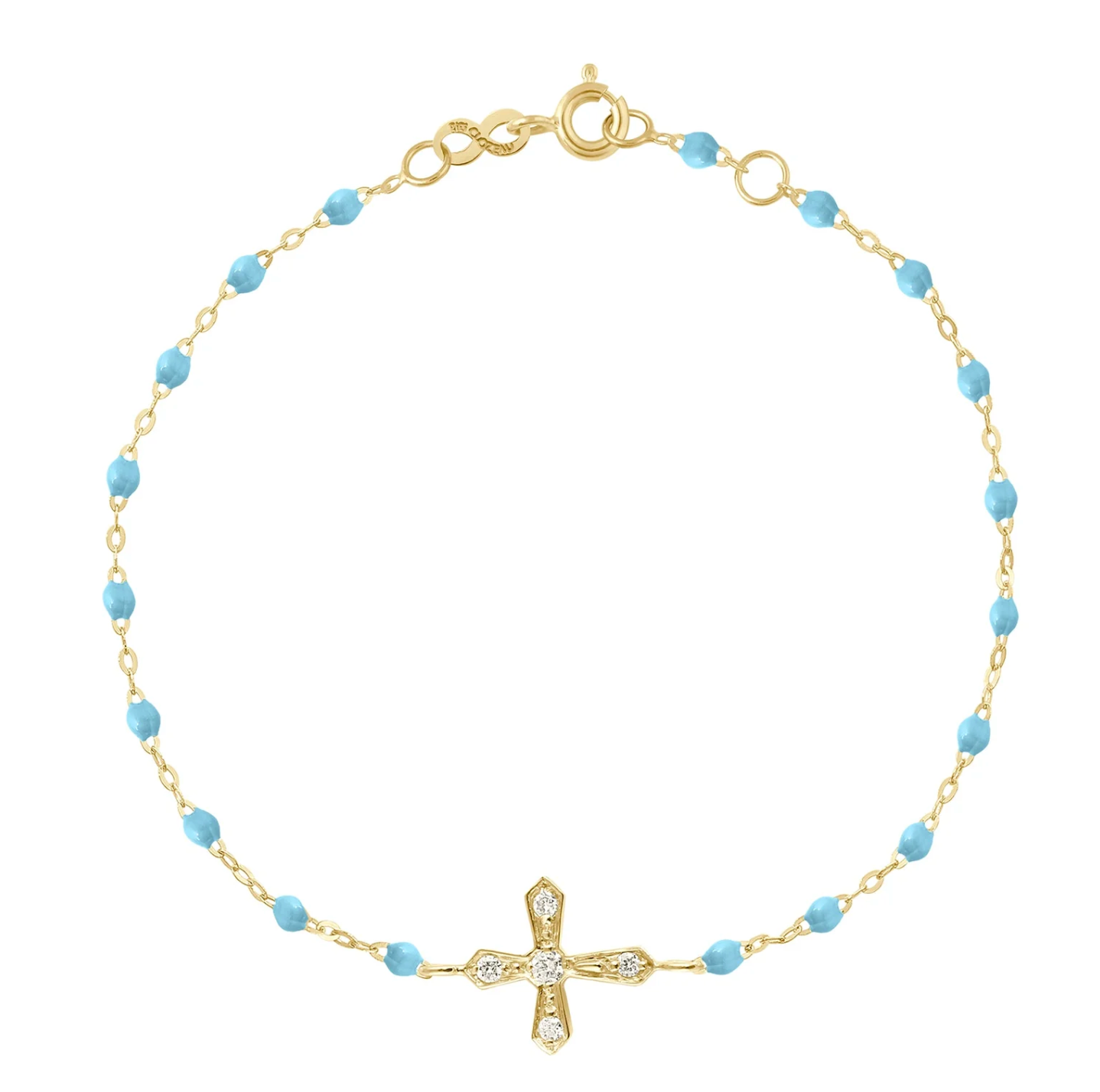 Christiana delicate Cross Bracelet- Turquoise
