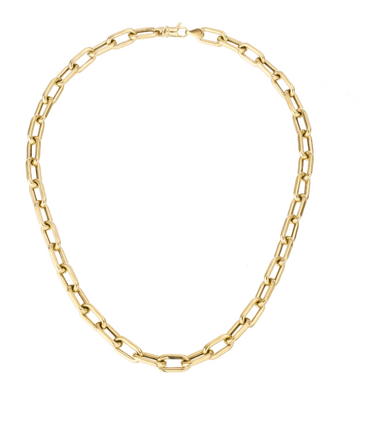 Lucia 7mm 16" Italian Link Chain Necklace