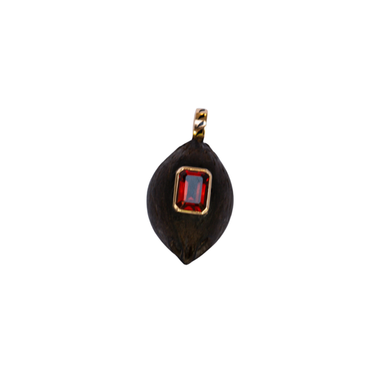 Costa Rica Coquito Garnet Pendant