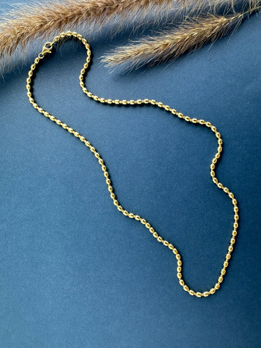 Gold Nugget Chain 16"