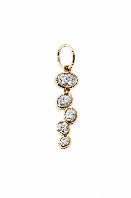 Bella Five Diamond Drop Pendant