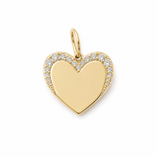 Claudine Diamond Accent Heart Charm