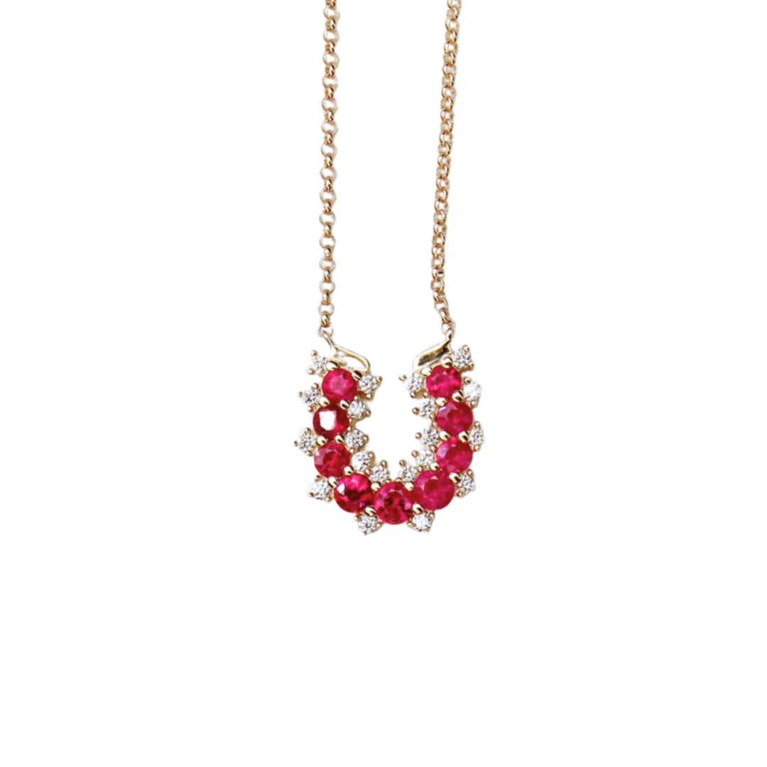 Mallory's Lucky Charm Necklace - Ruby