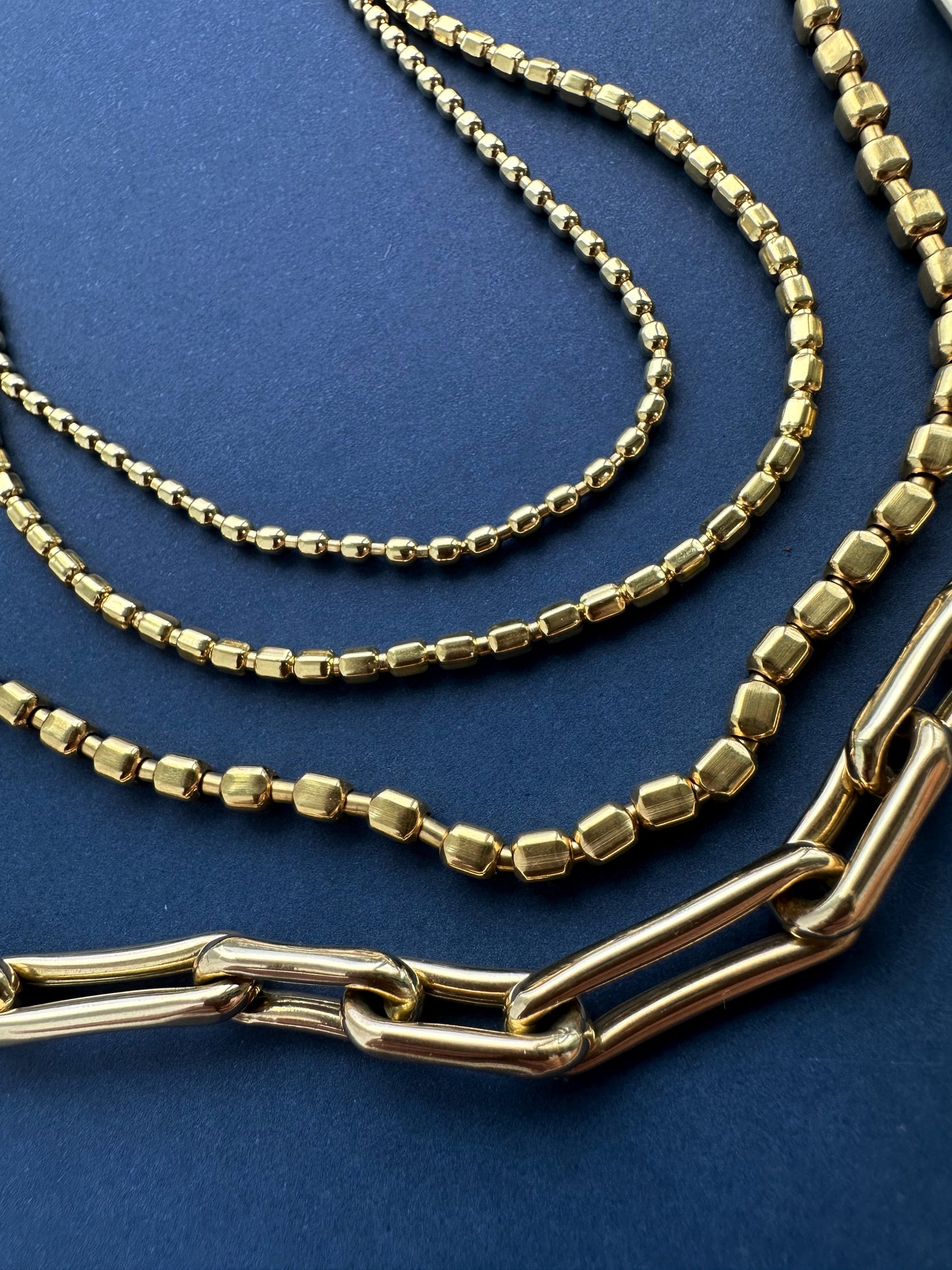 Deluxe layer Nugget Chain XL - 16"