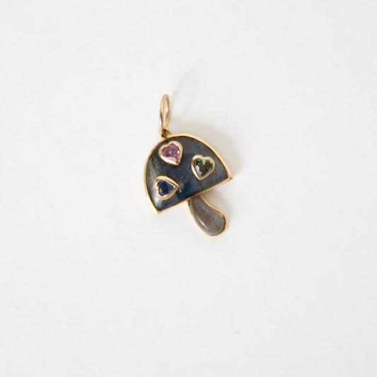 Chalcedony Mushroom Charm