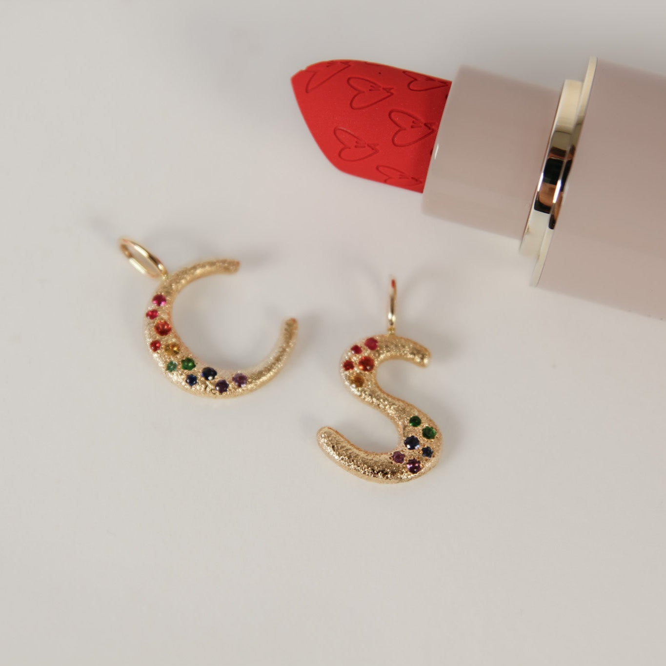 The Puffy Letter Charm