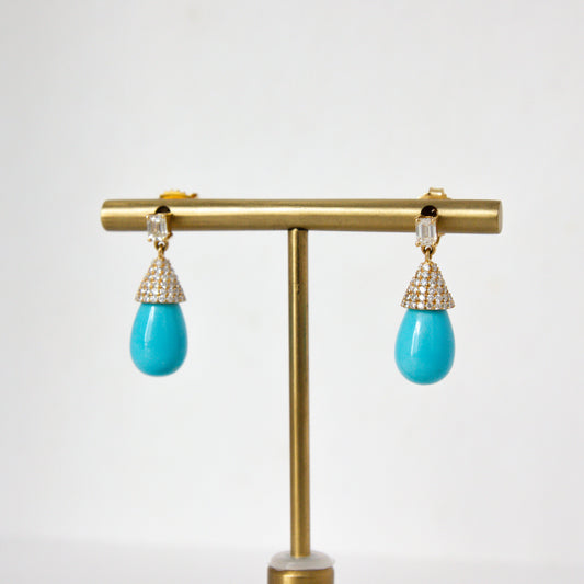 Gallion Turquoise Drop Earrings