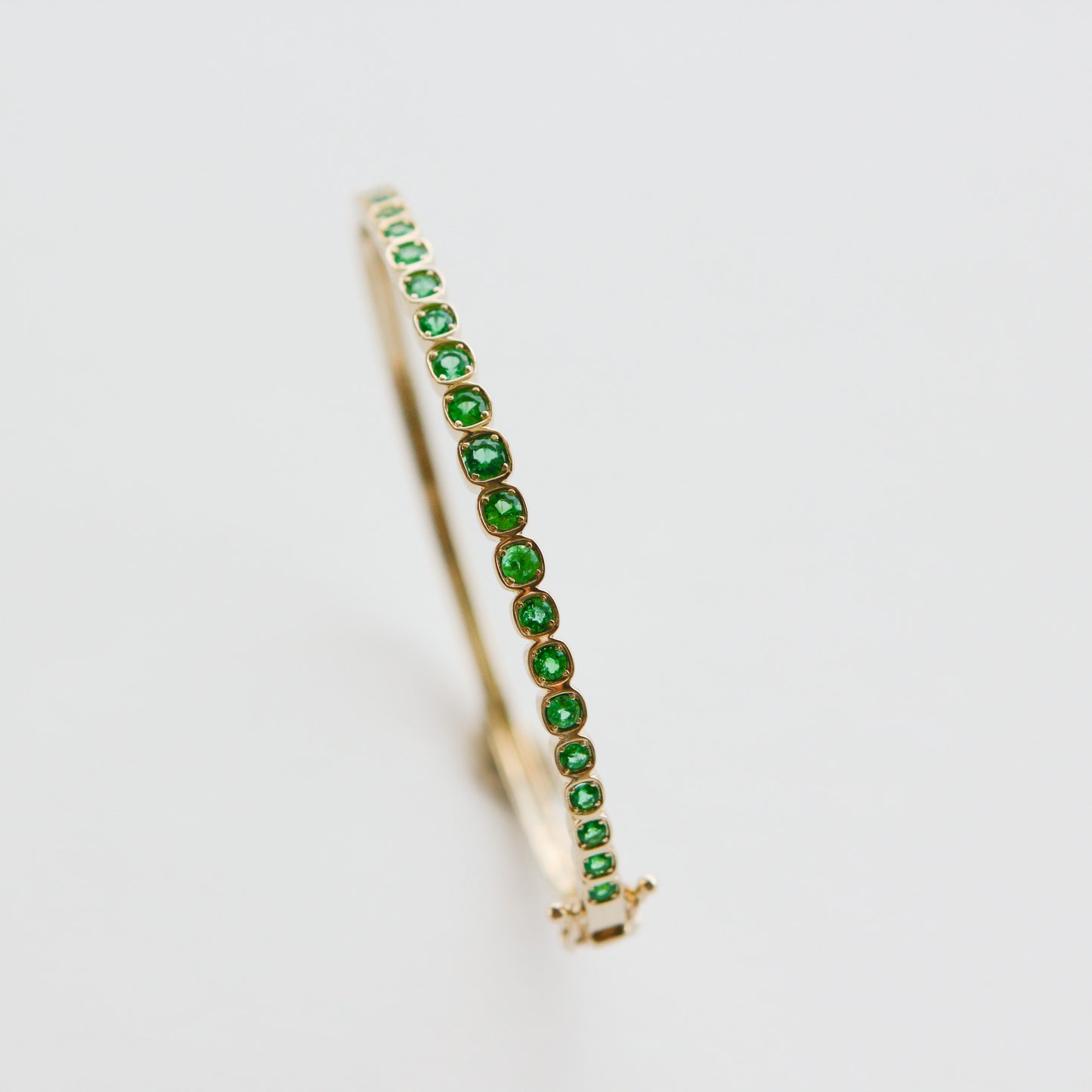 Constance Emerald Bezel Bangle