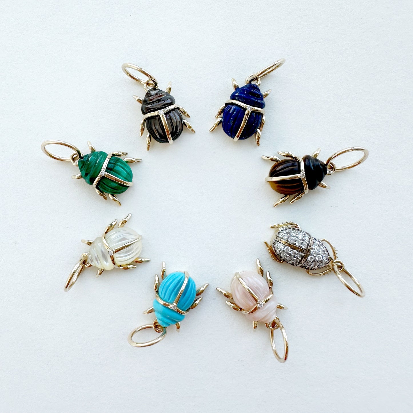 Pavé Scarab Charm