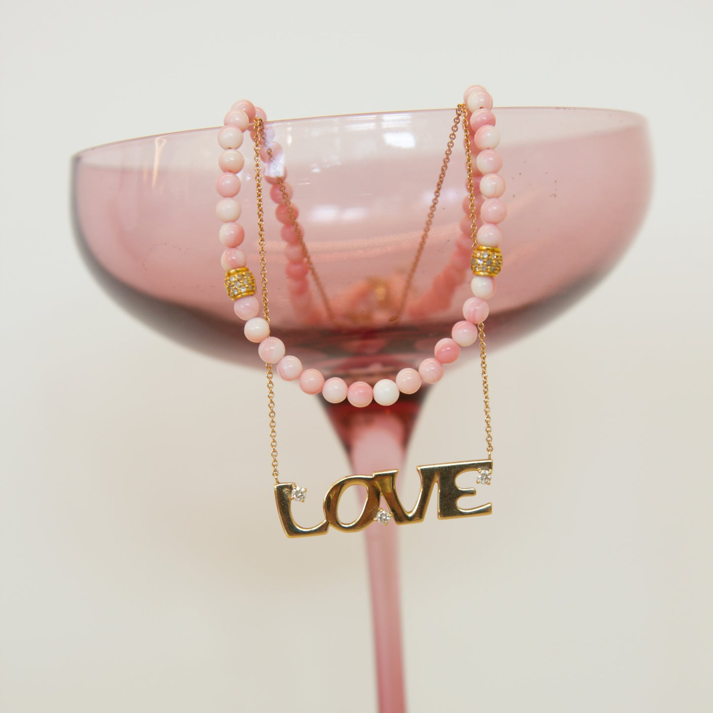 Rosewater Conch Necklace