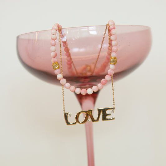 Rosewater Conch Necklace
