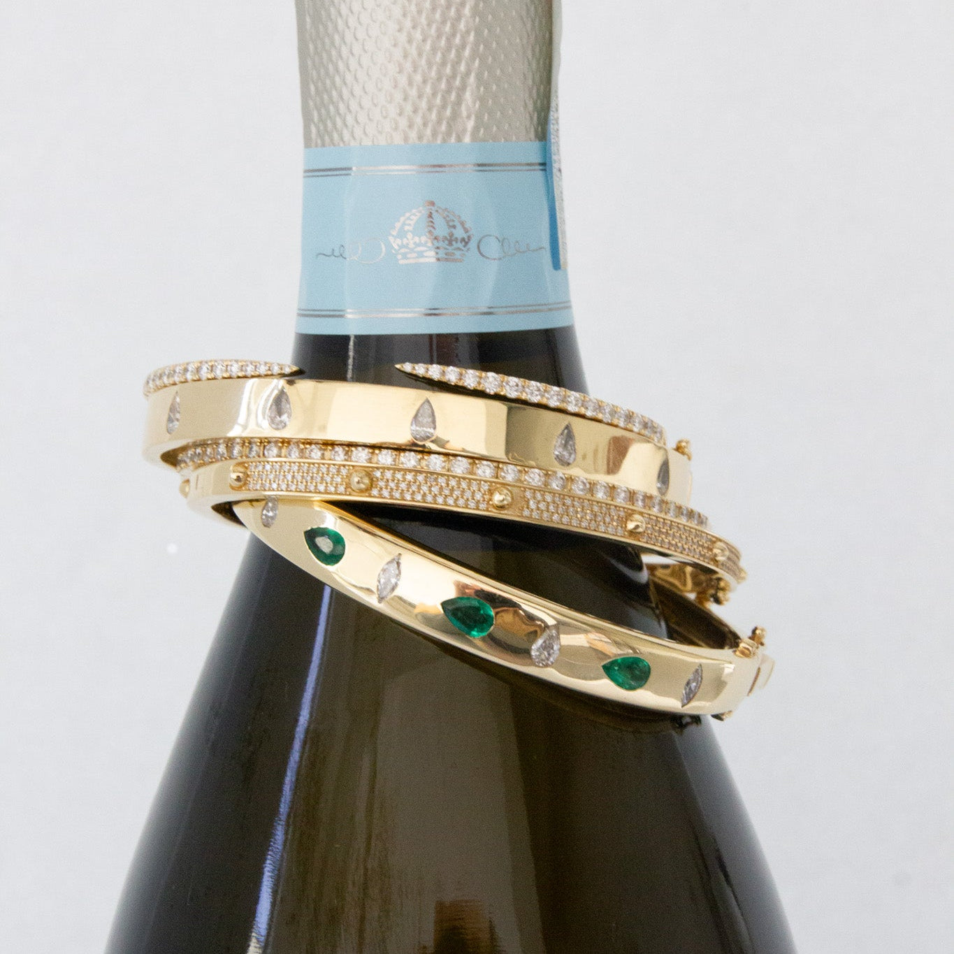 Oliver Diamond & Emerald Bangle