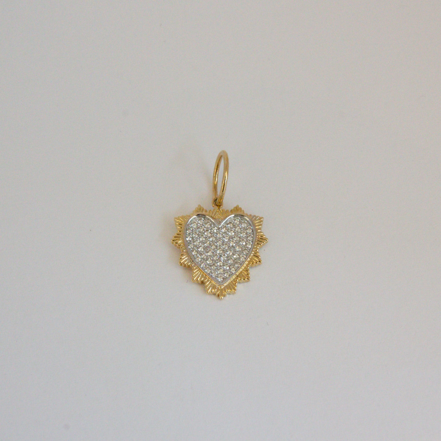 Josephine Pointed Edge Heart Pendant