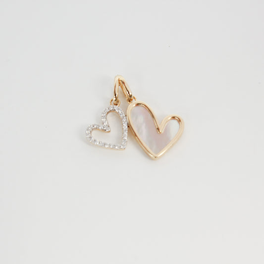 Twin Hearts Charm