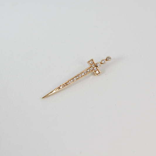 Diamond Dagger Cross Charm
