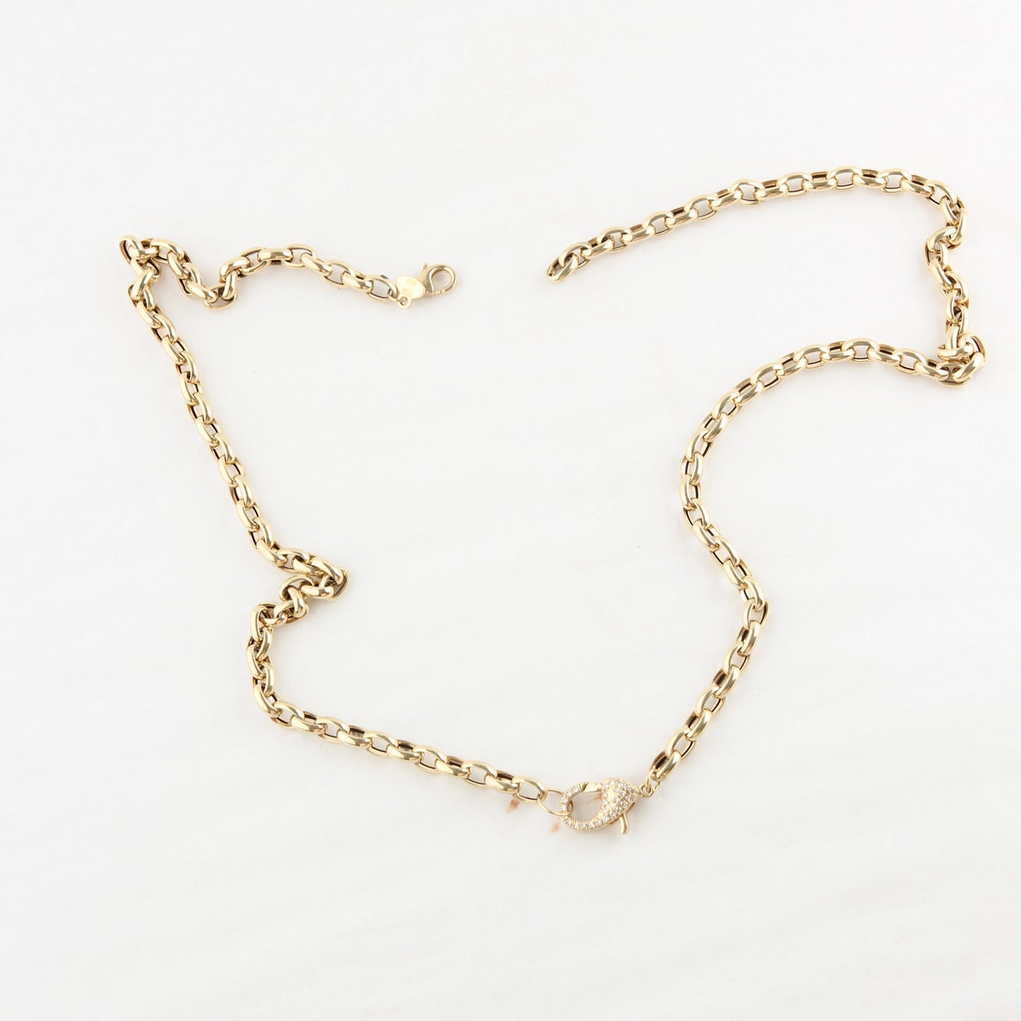 Elara Small Oval Link Necklace - 18”