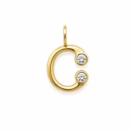 Lava Letter Charm - C