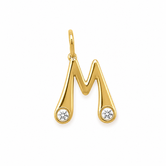 Lava Letter Charm - M