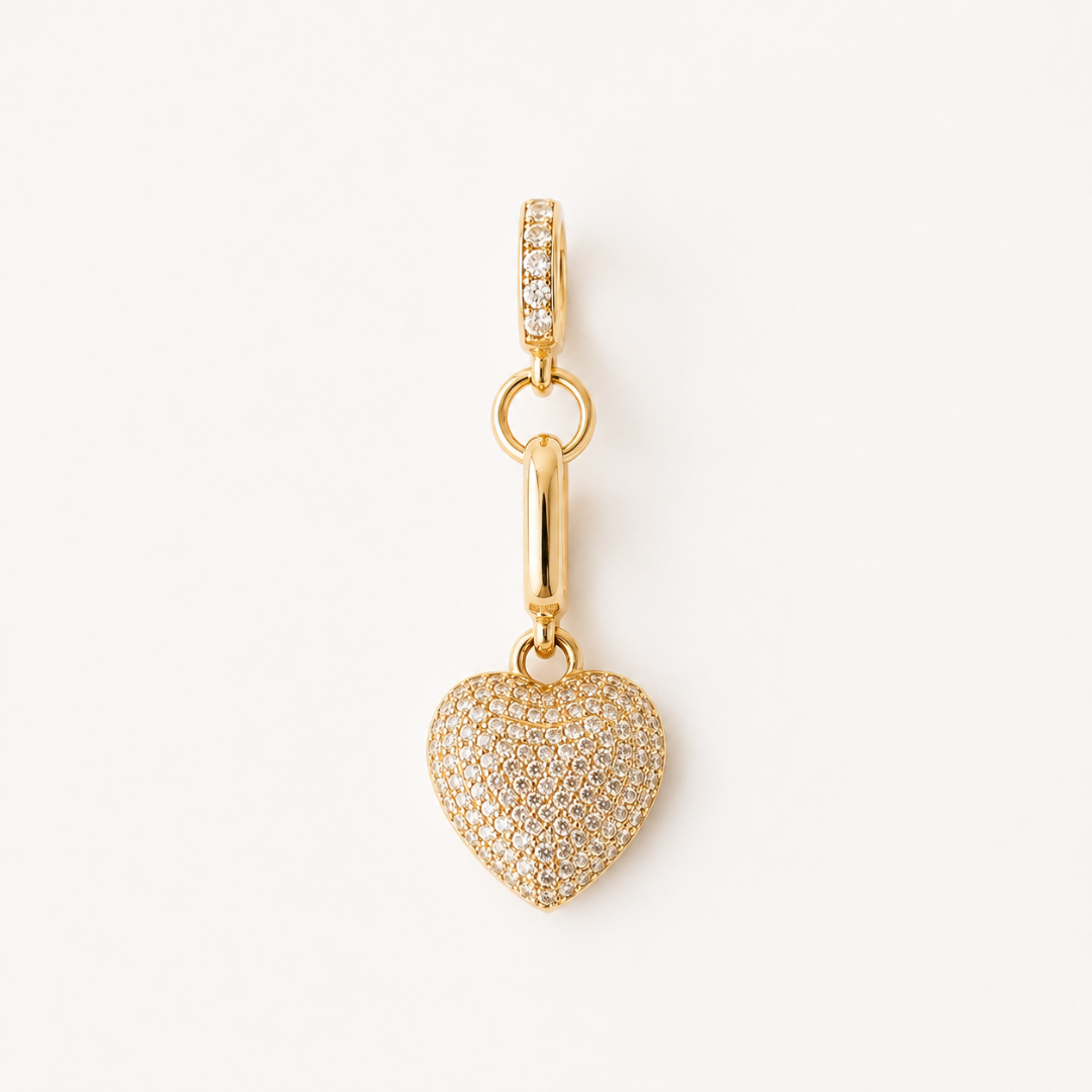 Love Linked Heart Charm