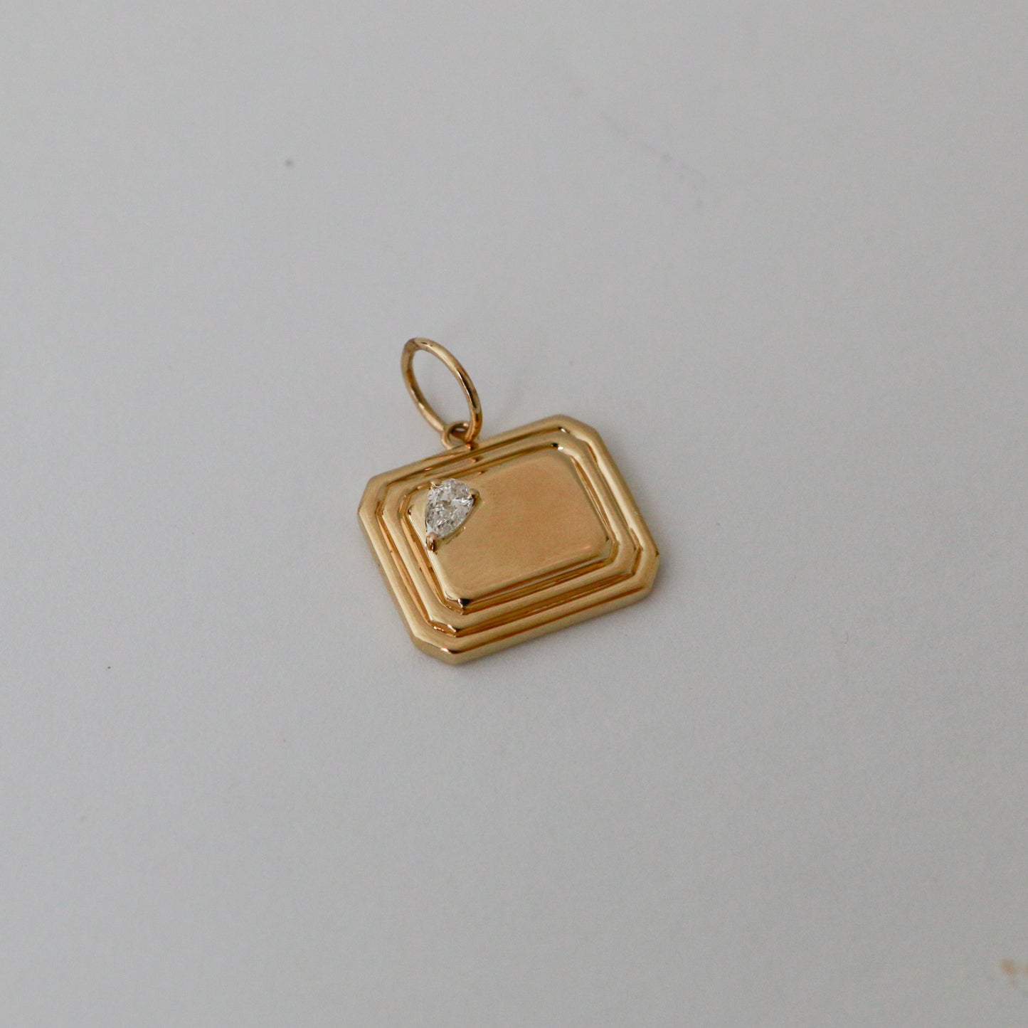 Stovall Pear Diamond Pendant