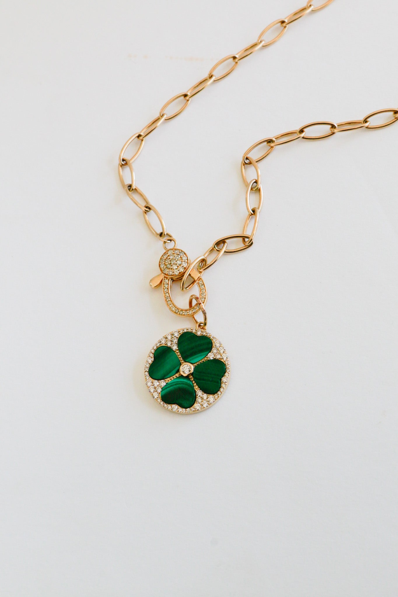 Belfast Malachite Disc Pendant