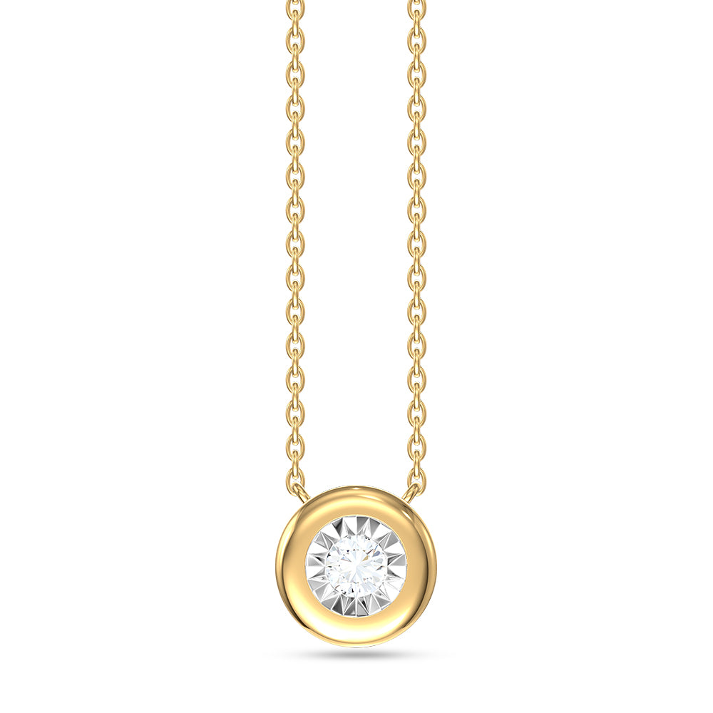 Kendall Bezel Diamond Necklace