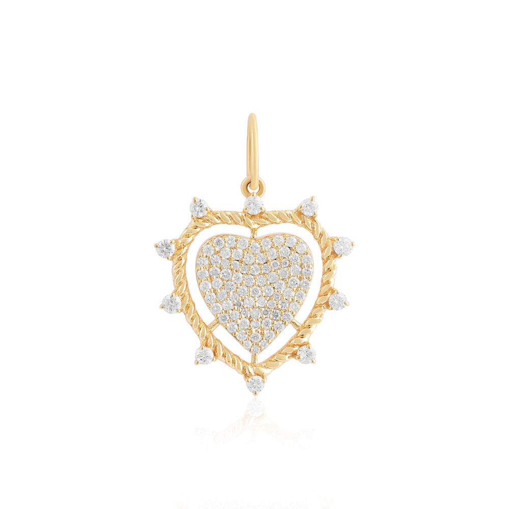 Soleigh Spiked Heart Charm