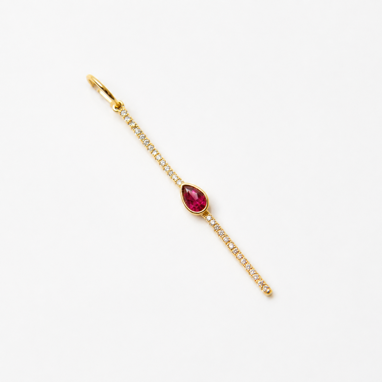 Sophie Pink Sapphire Charm