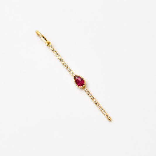 Sophie Pink Sapphire Charm