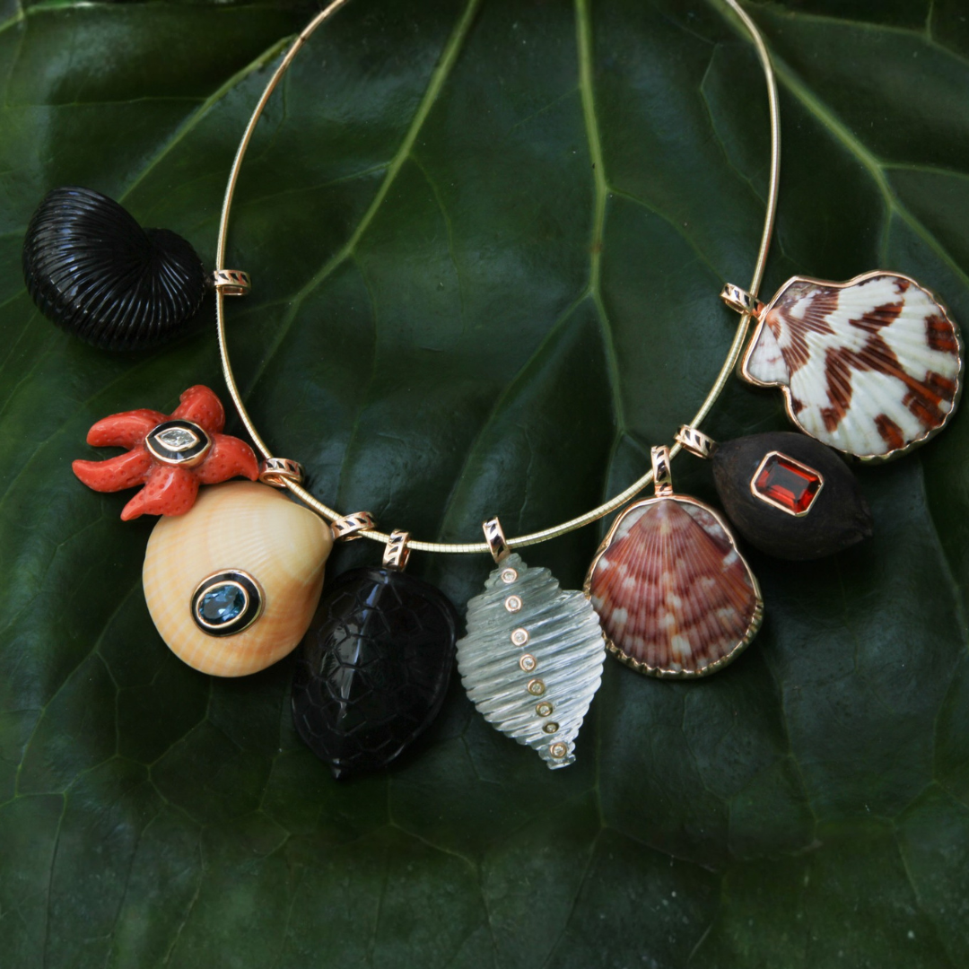 Carved Onyx Turtle Pendant