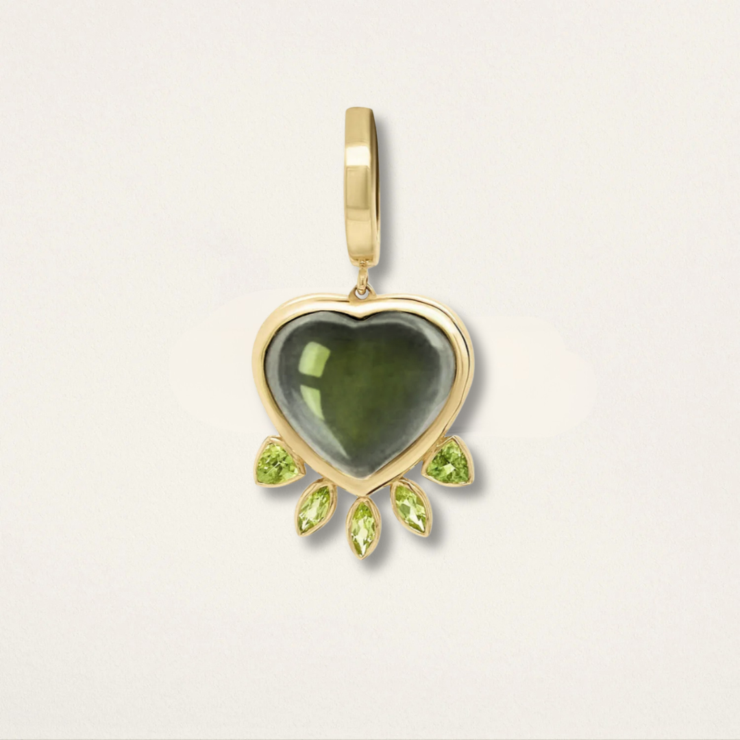 Heart With Marquise Fringe Charm
