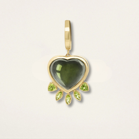 Heart With Marquise Fringe Charm