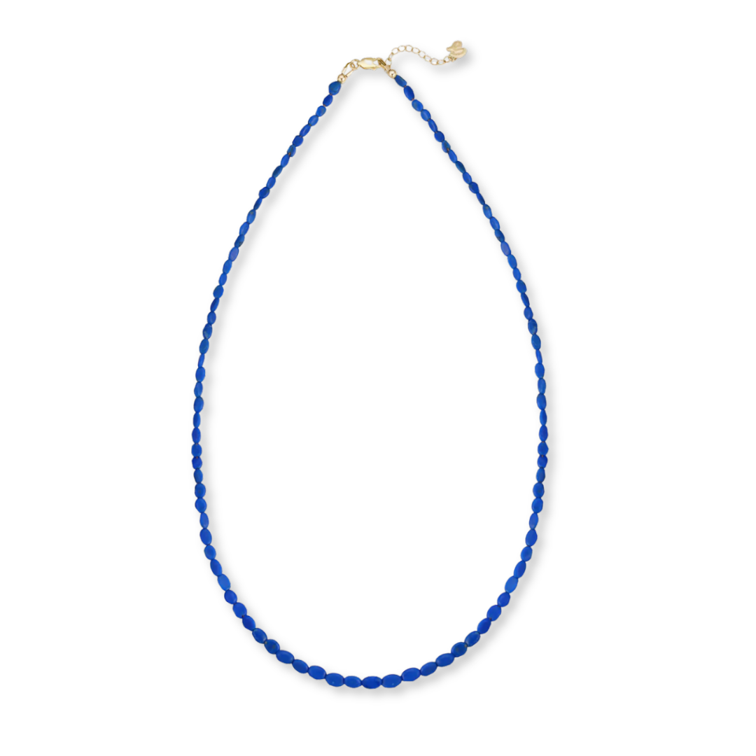 Livia Cerulite Bead Necklace