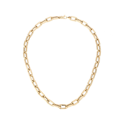 Lucia  7mm 18" Italian Chain Link Necklace