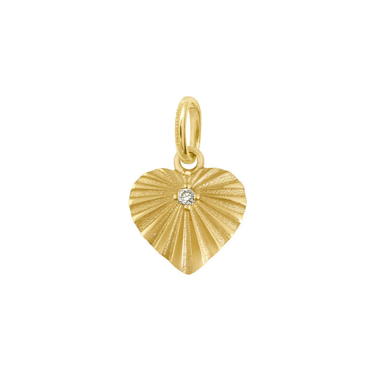 Lumiere Diamond Heart Mini Charm