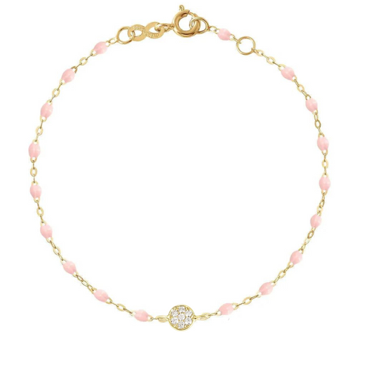 Puce Coin Bracelet - Baby Pink