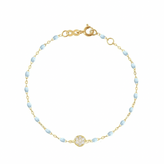 Puce Coin Bracelet - Baby Blue