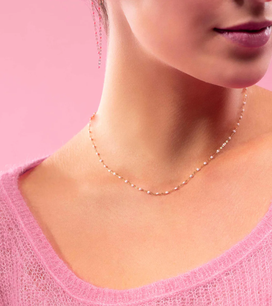 Giselle Necklace - Baby Pink