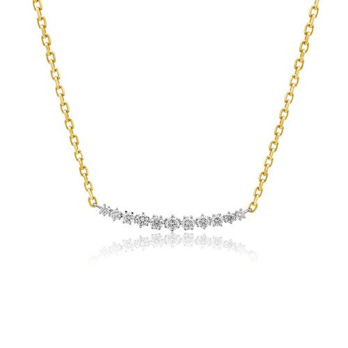 Starlight Diamond Bar Necklace