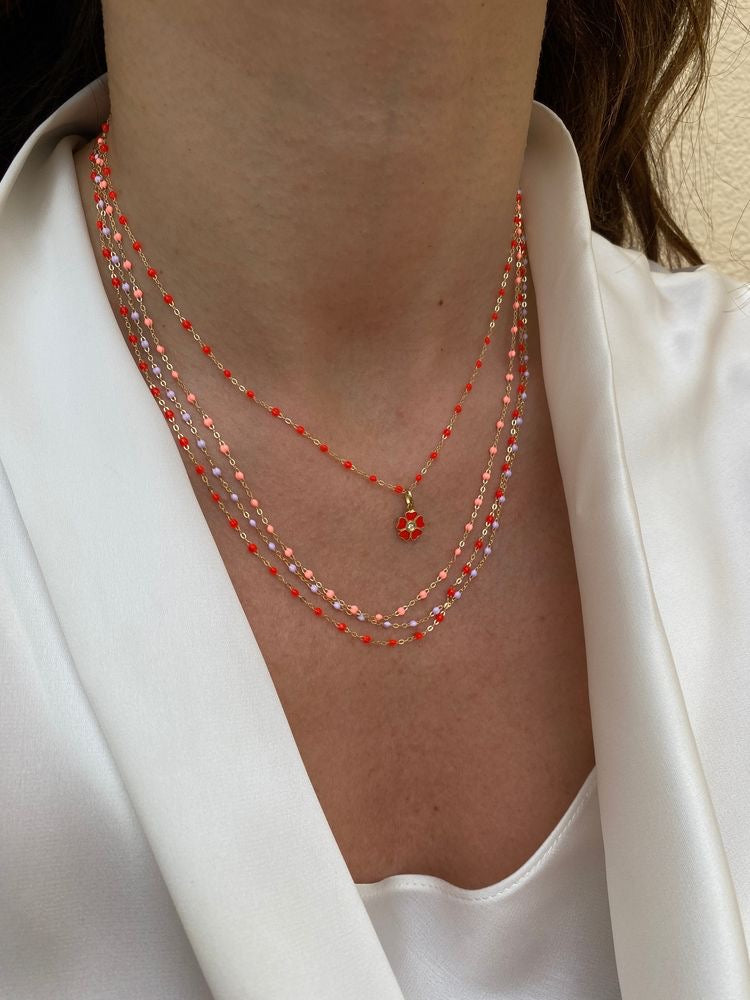 Giselle Necklace - Salmon